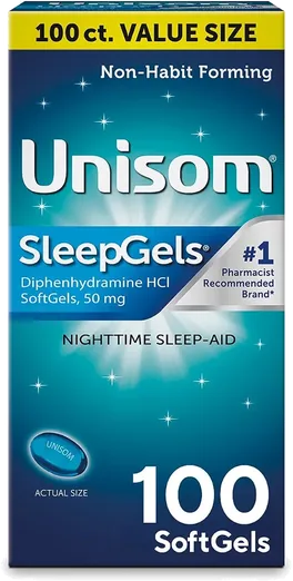 Unisom Diphenhydramine 50mg SleepGels (100 count)