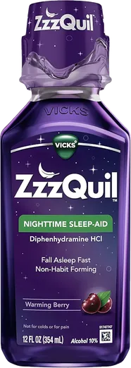 ZzzQuil Warming Berry Liquid Sleep Aid (12 fl oz)