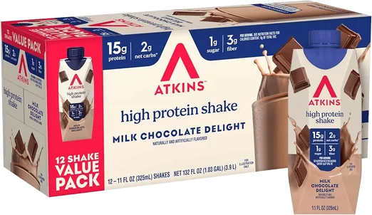 Atkins Milk Chocolate Protein Shakes (12 pack)