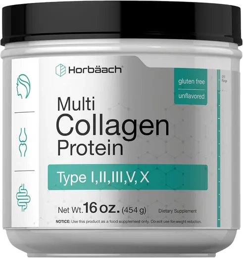 Horbaach Multi Collagen Protein Powder (16 oz)