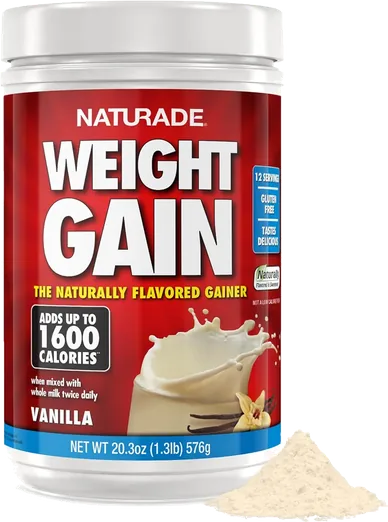 Naturade Vanilla Weight Gain Drink Mix (20.3 oz)