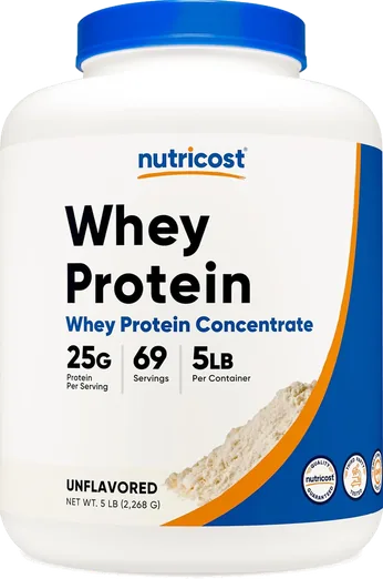 Nutricost Unflavored Whey Protein Concentrate (5 lb)