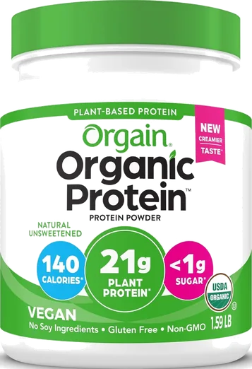 Orgain Unsweetened Organic Vegan Protein (1.59 lb)