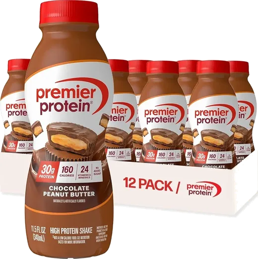 Premier Protein Chocolate Peanut Butter Shakes (12 pack)