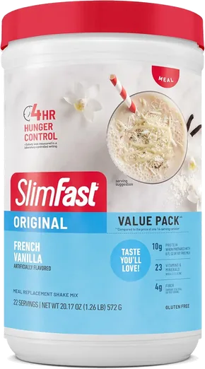 SlimFast French Vanilla Meal Replacement Powder (22 servings)