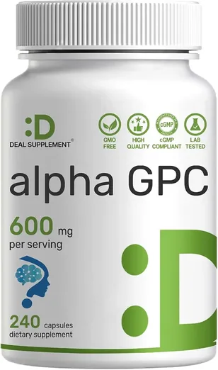 Deal Supplement Alpha GPC 600mg (240 capsules)