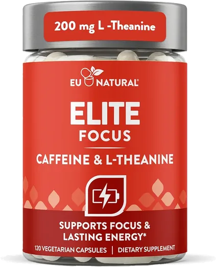 Elite Focus Caffeine with L-Theanine (120 capsules)