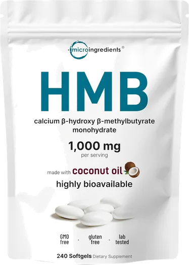 HMB 1,000mg with Coconut Oil (240 softgels)