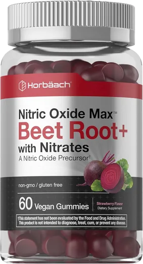 Horbaach Nitric Oxide Beet Root Gummies (60 count)