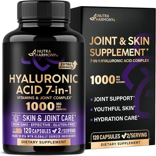 Hyaluronic Acid 1,000mg (120 capsules)