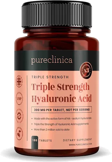 Triple Strength Hyaluronic Acid 300mg (180 tablets)