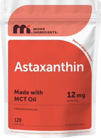 Micro Ingredients Astaxanthin 12mg (120 softgels)