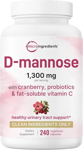 Micro Ingredients D-Mannose with Cranberry (240 capsules)
