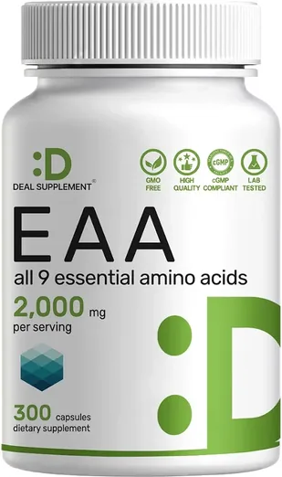 Micro Ingredients EAAs 2,000mg (300 capsules)