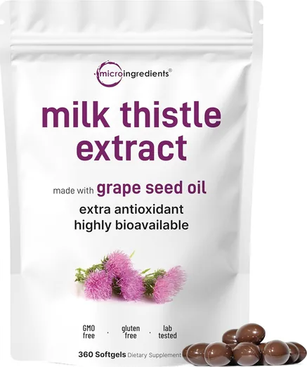 Micro Ingredients Milk Thistle (360 softgels)