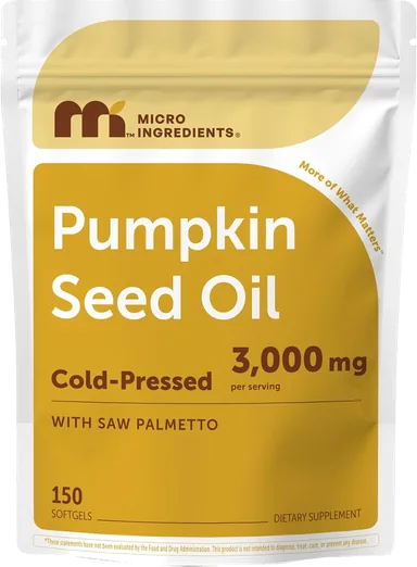 Micro Ingredients Pumpkin Seed Oil with Saw Palmetto (150 softgels)