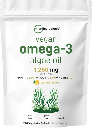 Micro Ingredients Vegan Omega-3 Algae Oil (240 softgels)