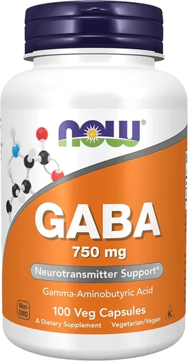 NOW GABA 750mg (100 capsules)