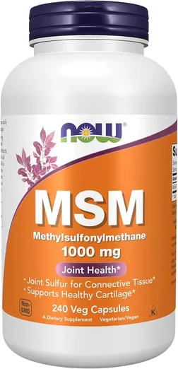 NOW MSM 1,000mg (240 capsules)