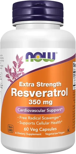 NOW Extra Strength Resveratrol 350mg (60 capsules)