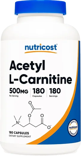Nutricost Acetyl L-Carnitine 500mg (180 capsules)