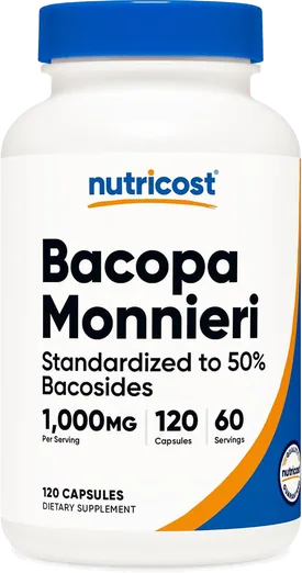 Nutricost Bacopa Monnieri 1,000mg (120 capsules)