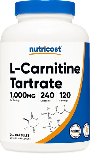 Nutricost L-Carnitine 1,000mg (240 capsules)