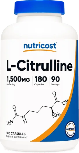 Nutricost L-Citrulline 1,500mg (180 capsules)