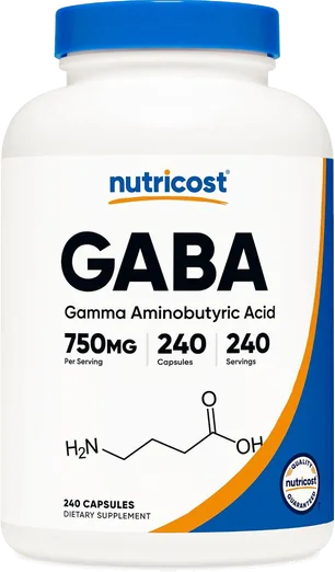 Nutricost GABA 750mg (240 capsules)