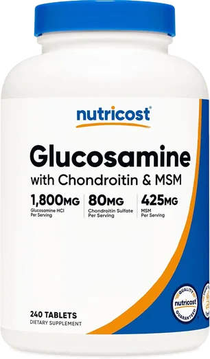 Nutricost Glucosamine Chondroitin MSM (240 tablets)