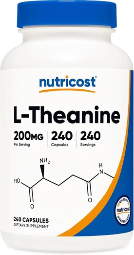 Nutricost L-Theanine 200mg (240 capsules)