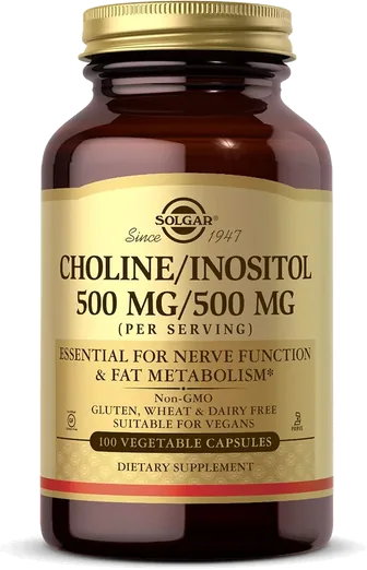 Solgar Choline & Inositol 500mg/500mg (100 capsules)
