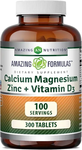 Amazing Formulas Calcium, Magnesium, Zinc + D3 (300 tablets)