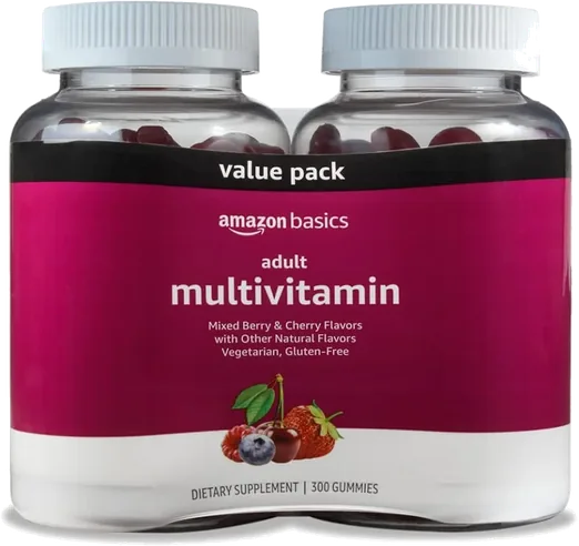 Amazon Basics Adult Multivitamin Gummies (2 x 150 count)