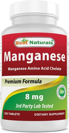 Best Naturals Manganese 8mg (250 tablets)