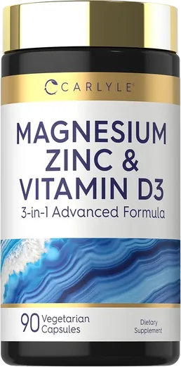 Carlyle Magnesium, Zinc + Vitamin D3 (90 capsules)