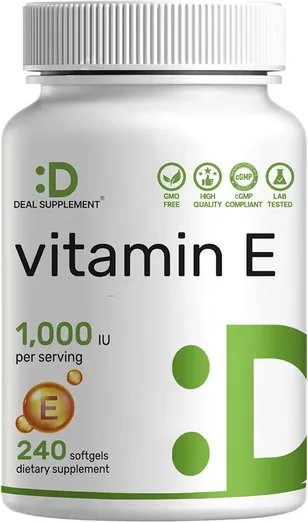 Deal Supplement Vitamin E 1,000 IU (240 softgels)