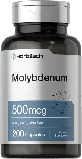 Horbaach Molybdenum 500mcg (200 capsules)