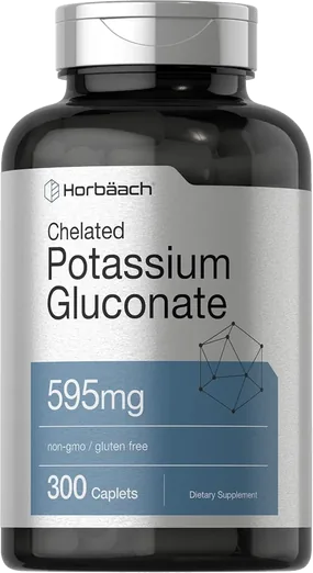 Horbaach Potassium Gluconate 595mg (300 caplets)