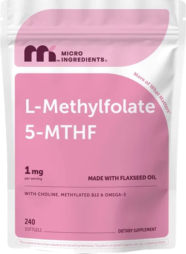 Micro Ingredients L-Methylfolate 1,000mcg (240 softgels)