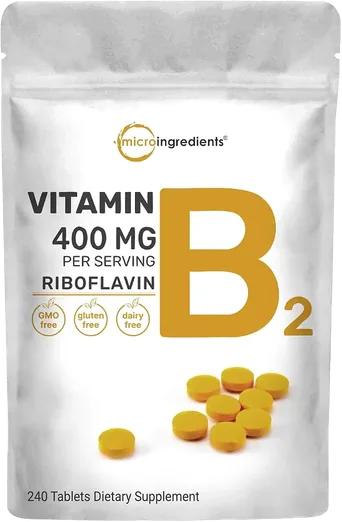 Micro Ingredients Riboflavin B2 400mg (240 tablets)