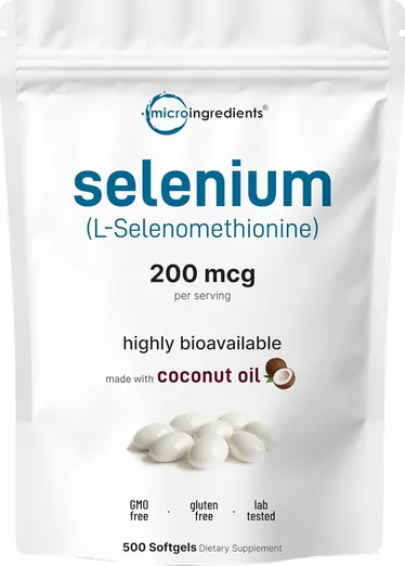 Micro Ingredients Selenium 200mcg (500 softgels)