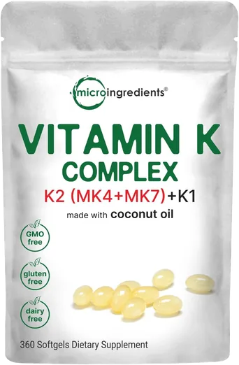 Micro Ingredients Vitamin K Complex (360 softgels)