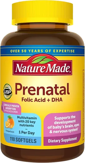 Nature Made Prenatal Multivitamin + DHA (110 softgels)