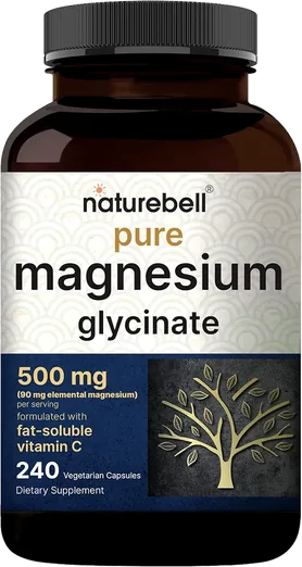 NatureBell Magnesium Glycinate 500mg (240 capsules)