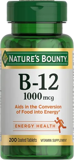 Nature's Bounty Vitamin B12 1,000mcg (200 caplets)