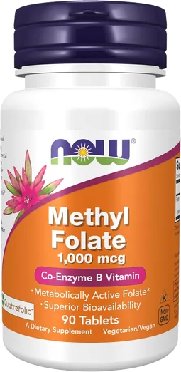 NOW Methyl Folate 1,000mcg (90 tablets)