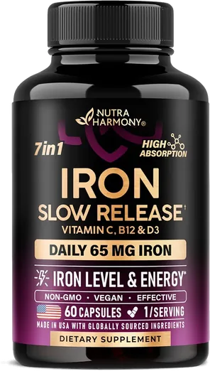 NutraHarmony Iron 65mg (60 capsules)