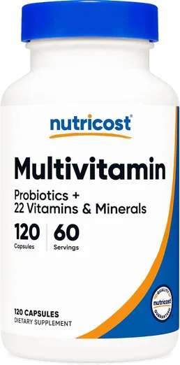 Nutricost Multivitamin with Probiotics (120 capsules)