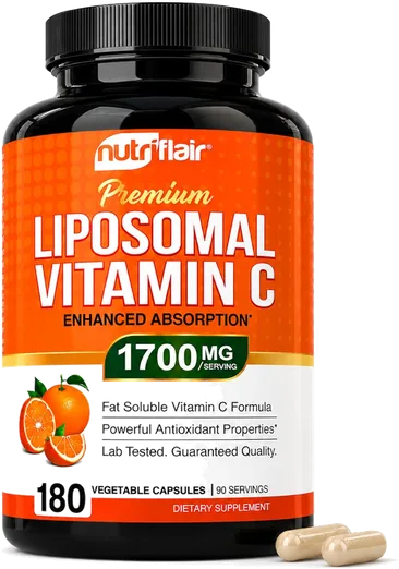 NutriFlair Liposomal Vitamin C 1,700mg (180 capsules)